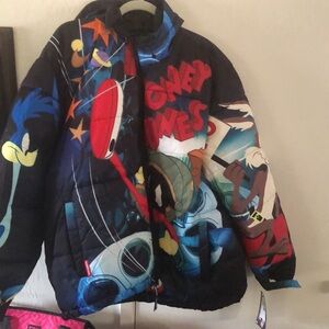 Rare! Members Only Looney Tunes Genius Puffer Jacket- 844 $90 or $80 w/offer